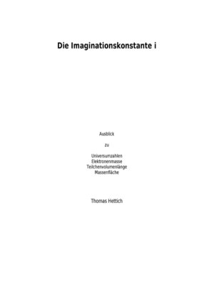 cover image of Imaginationskonstante i